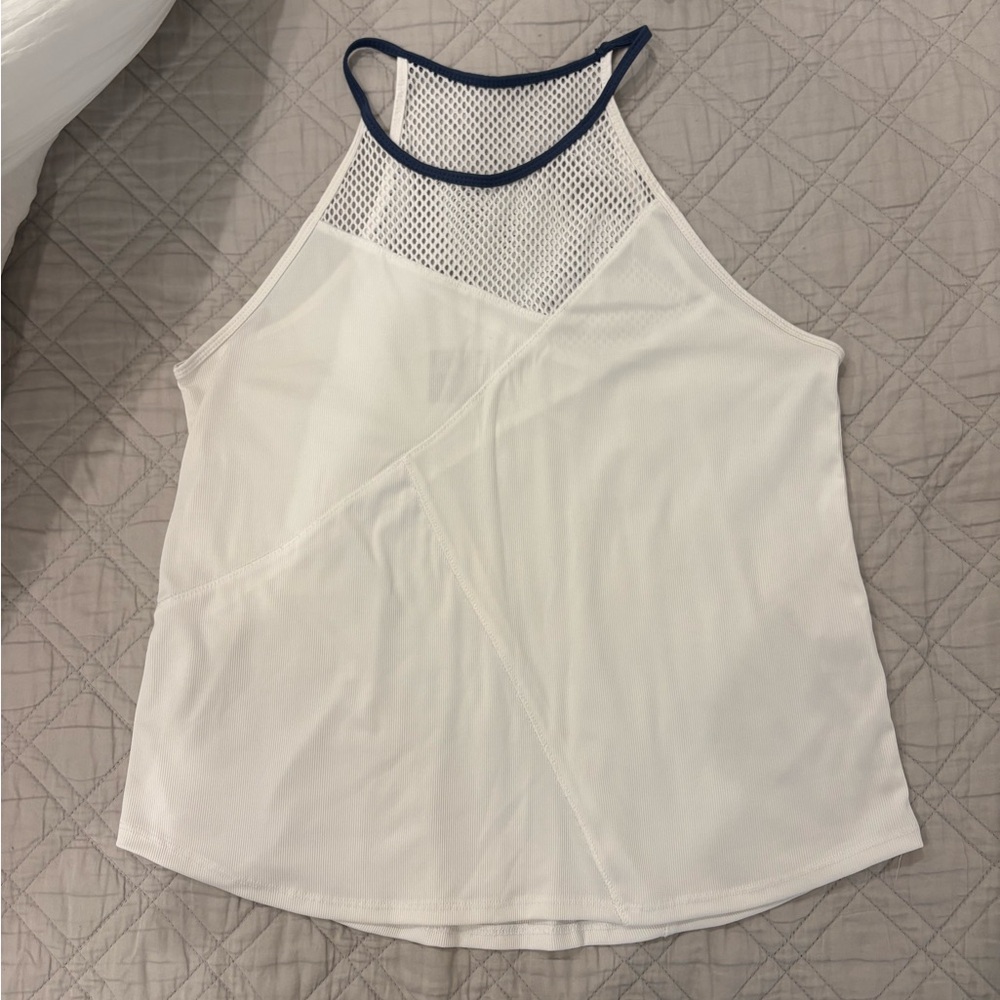 Lucky in Love White Cream Tennis Tank Top